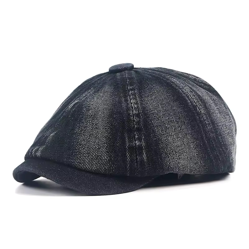 Denim Newsboy Cap