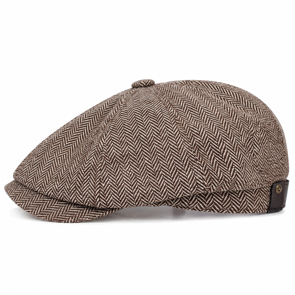 Herringbone Wool Cap
